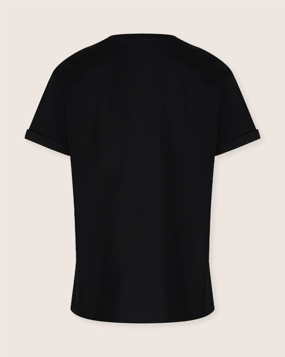 organic cotton Sadie black V-Neck T-Shirt - image 4
