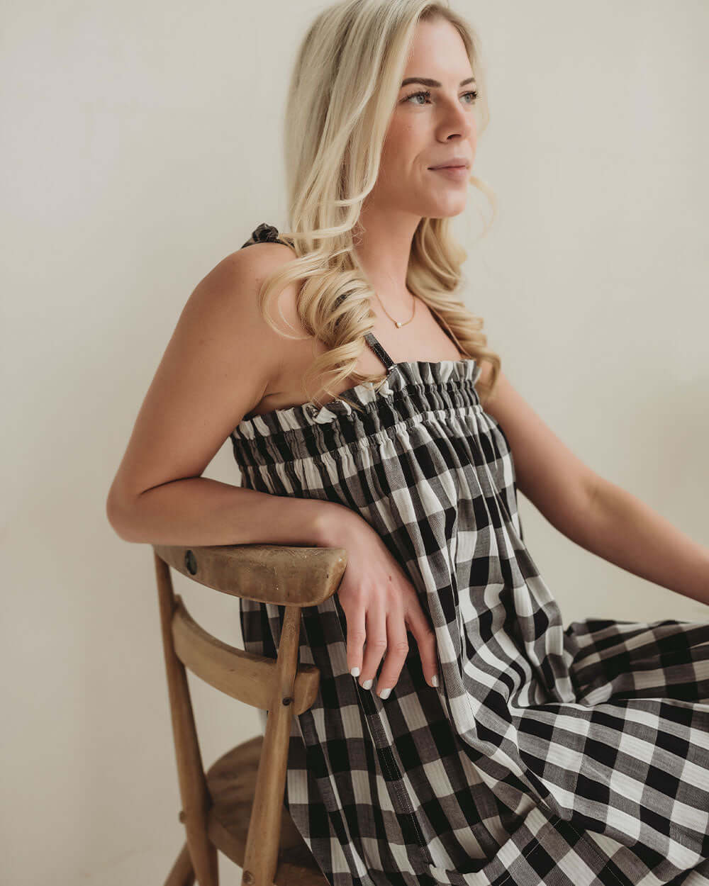 Anna Multicolour Stripe And Check Print Multifunctional Maxi Skirt - image 7