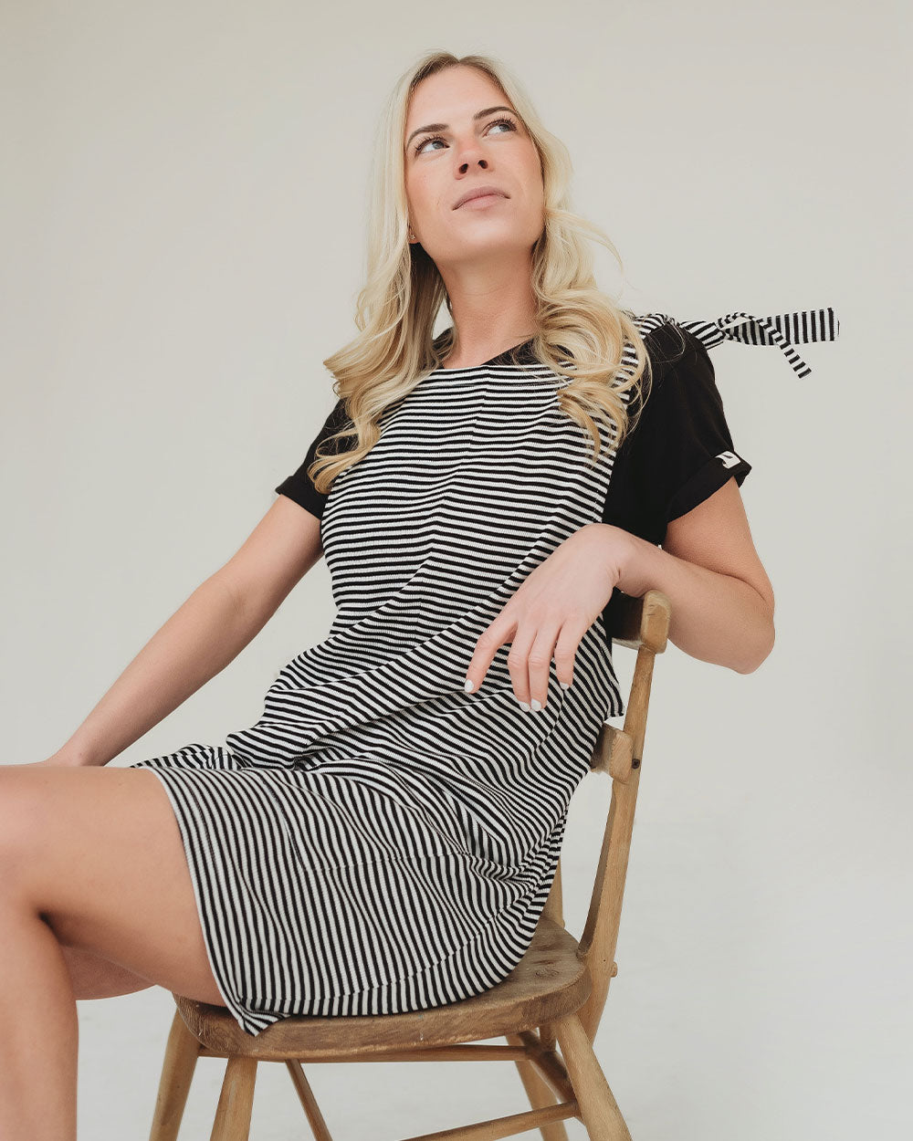 organic cotton Betsy Multicolour Humbug Stripe Print Playsuit - image 1