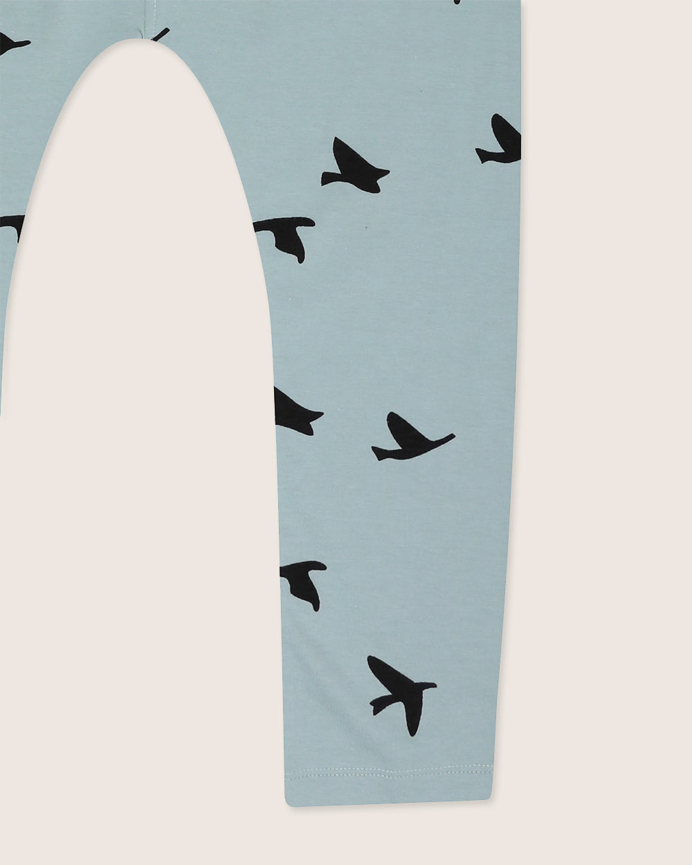 organic cotton Blue Flying Bird Print Dungarees - image 4