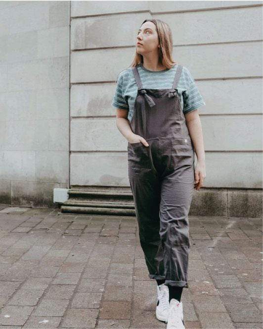 Lila Midnight Grey Dungarees - image 4