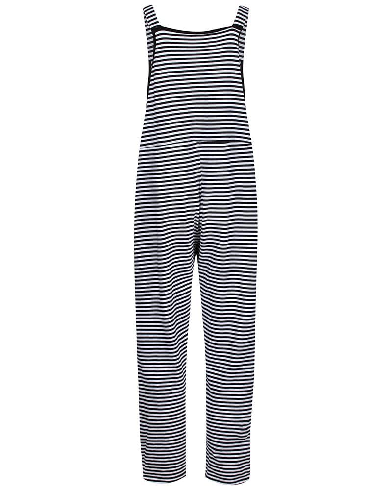 organic cotton Lila Multicolour Humbug Stripe Print Dungarees - image 3