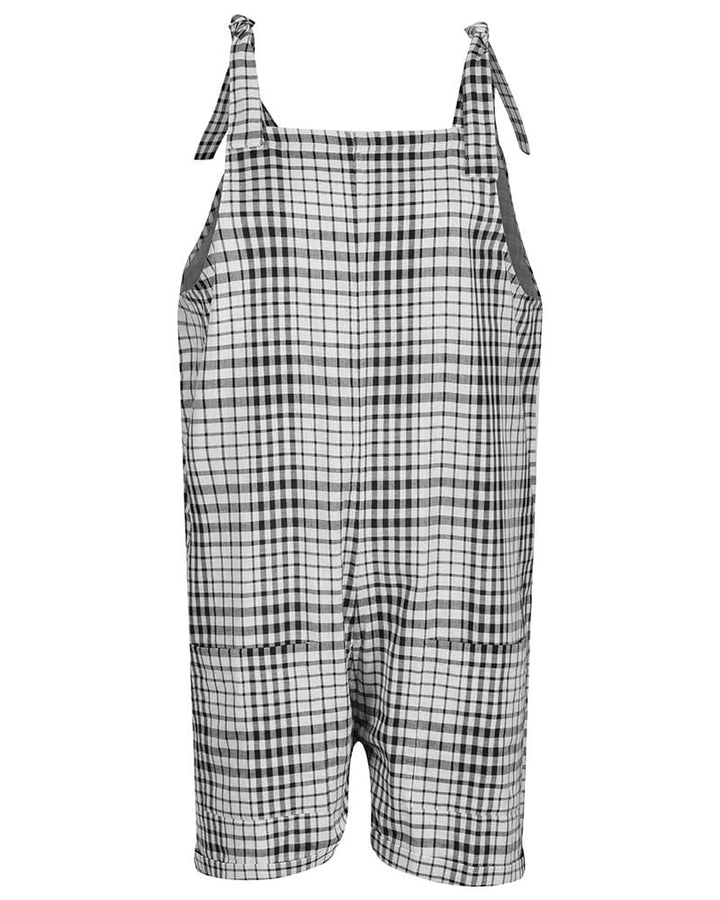 organic cotton Betsy Grey Check Print Reversible Playsuit - image 1