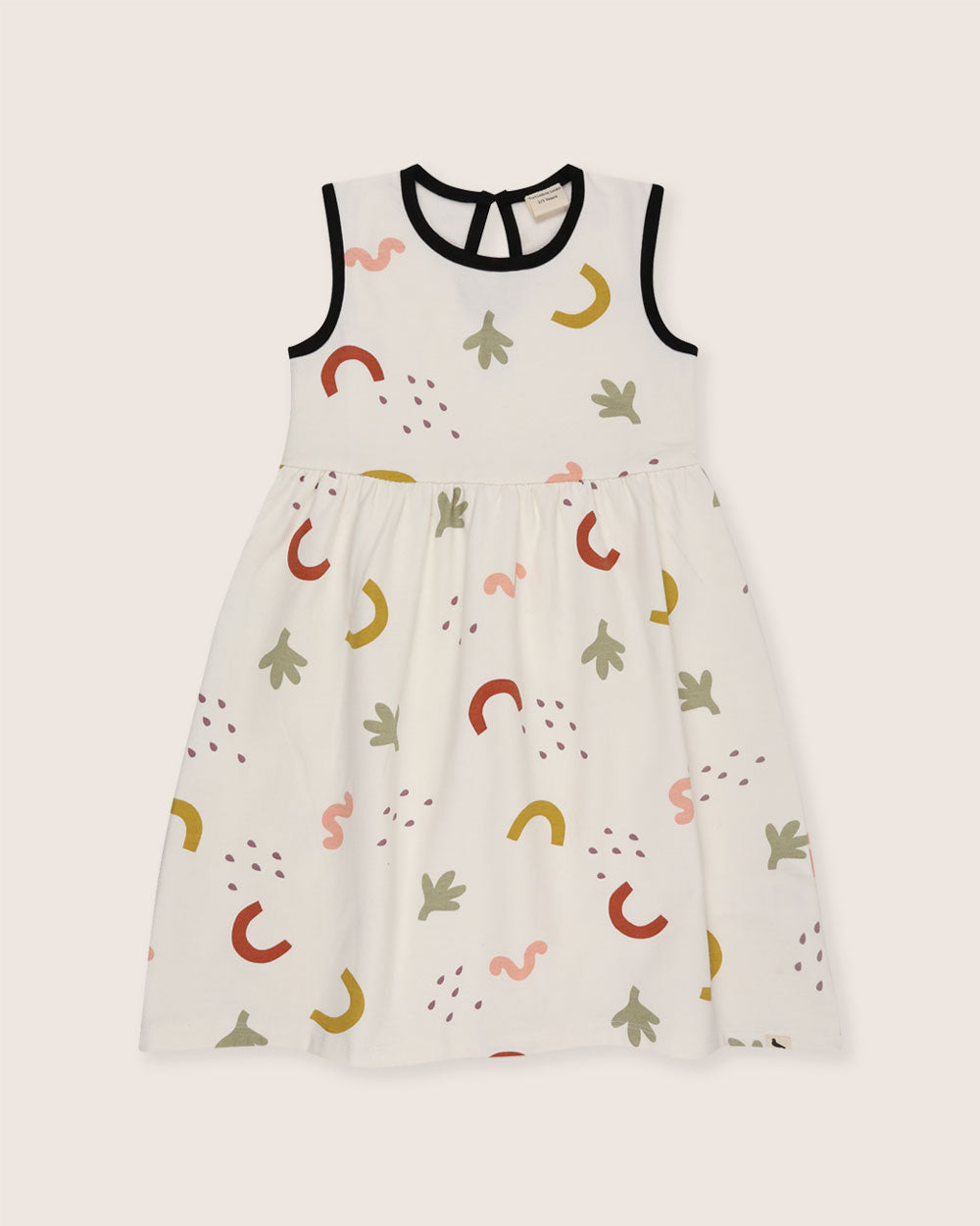organic cotton White Silhouette Print Dress- image 2