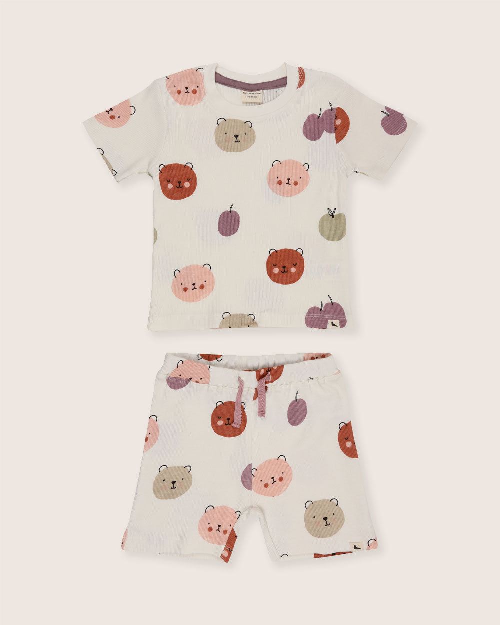 Organic cotton kids t-shirt and shorts set