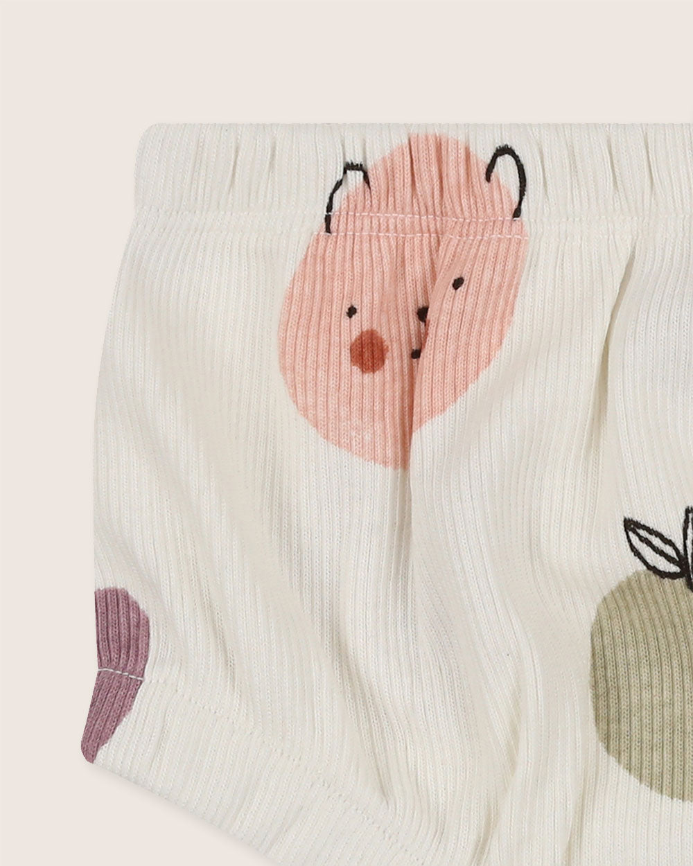 Teddy bear organic cotton baby pants