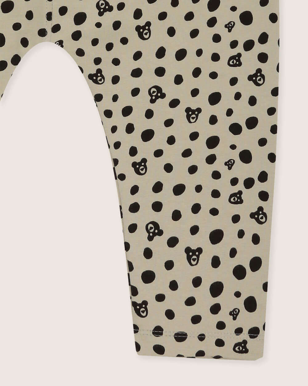 organic cotton Grey Spotty Bear Print Dungarees - image 5