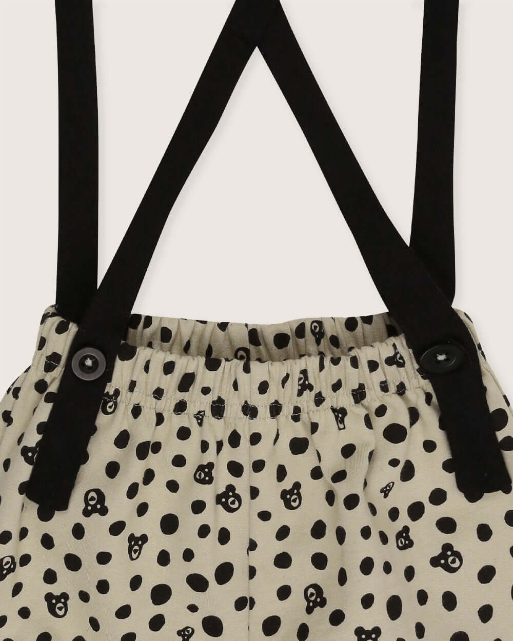 Organic cotton baby pants with braces