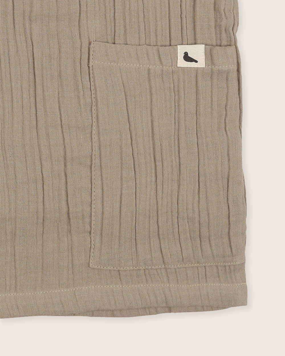 Sustainable organic cotton gauze kids shirt