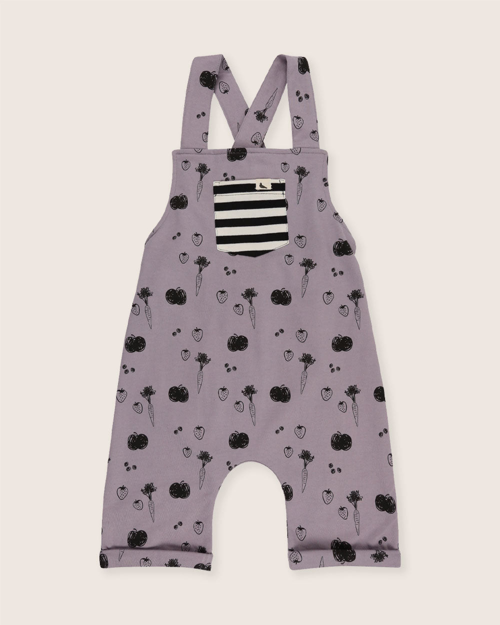 Organic cotton short kids dungarees