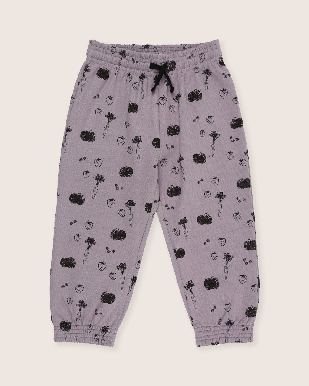 organic cotton Charcoal Grey Fruit Print Joggers - image 2