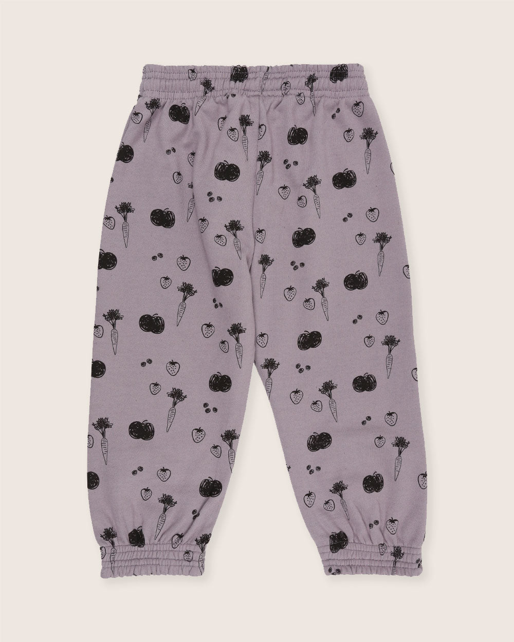 organic cotton Charcoal Grey Fruit Print Joggers - image 4