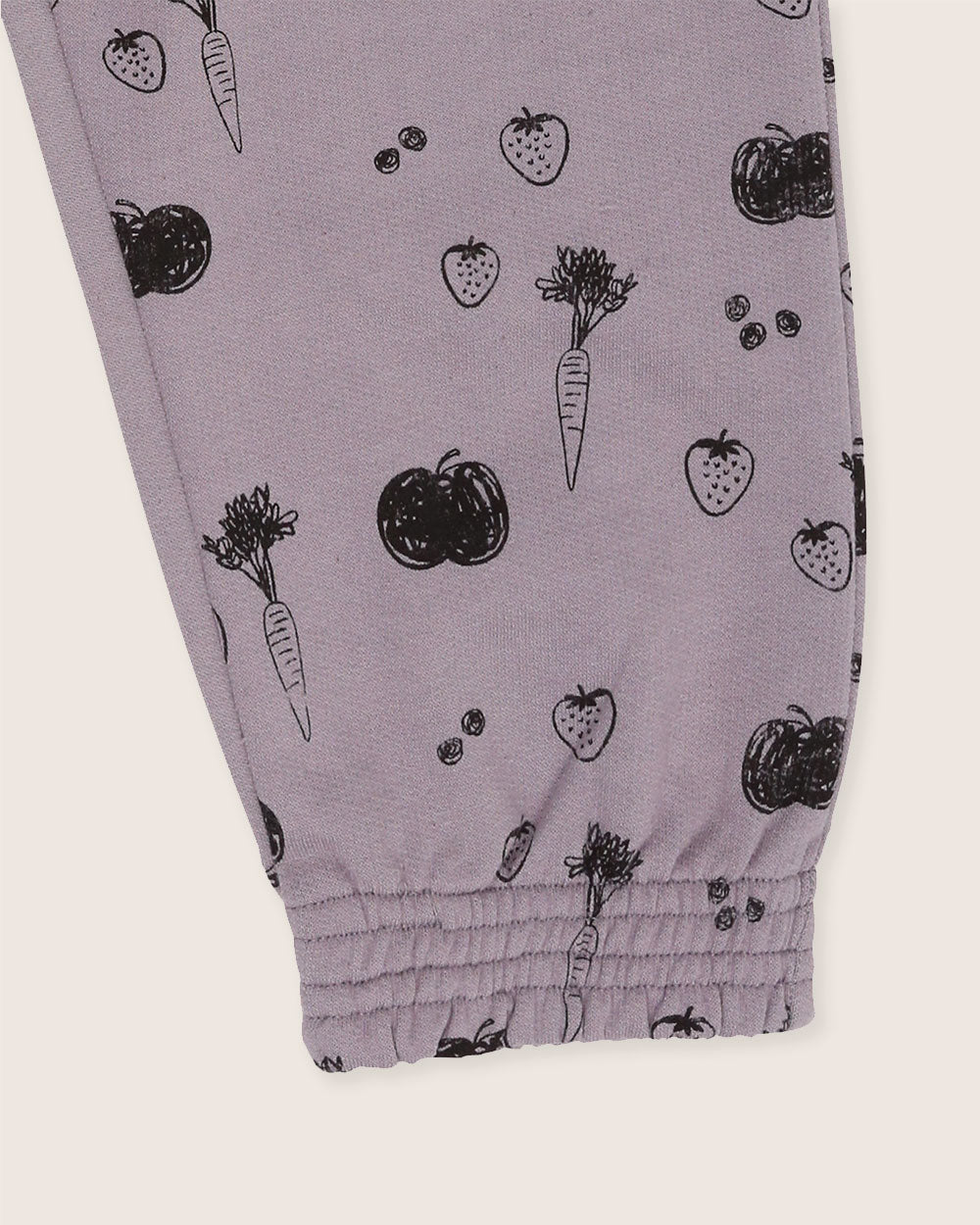 organic cotton Charcoal Grey Fruit Print Joggers - image 5