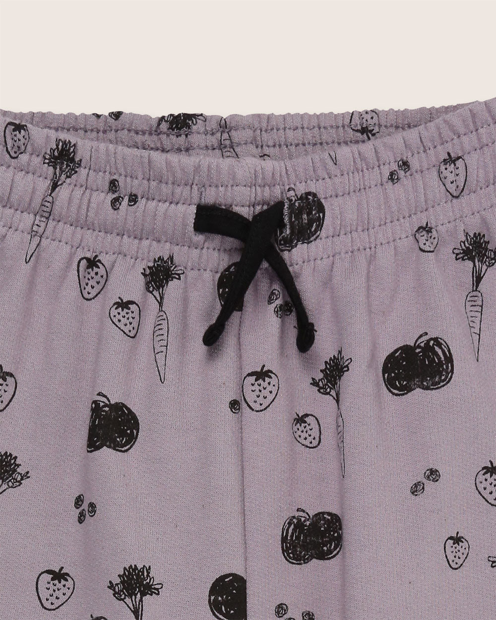 organic cotton Charcoal Grey Fruit Print Joggers - image 3