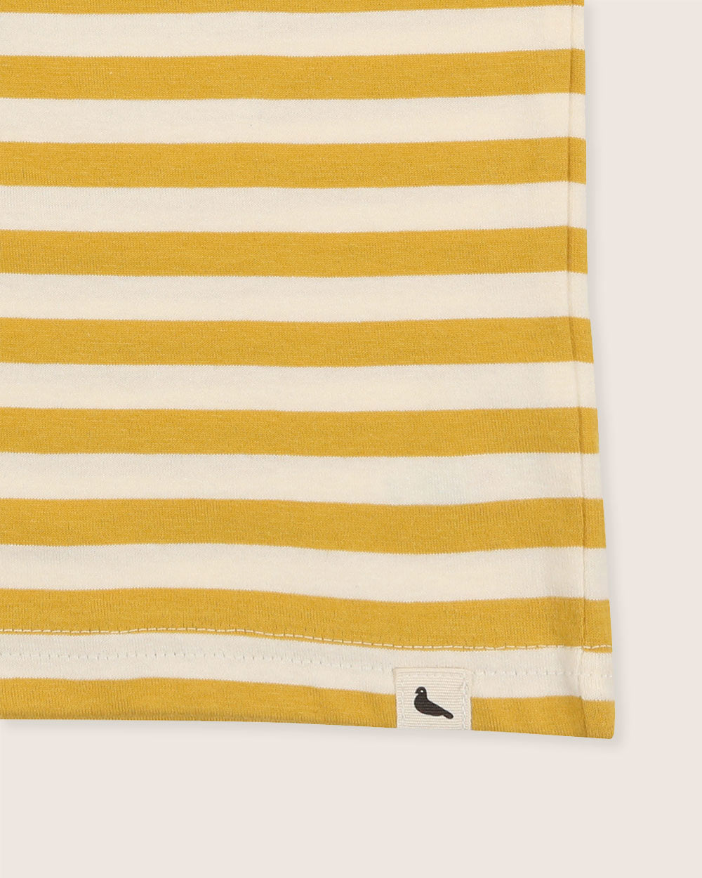 organic cotton Yellow Bear Face Stripe Print T-Shirt - image 5