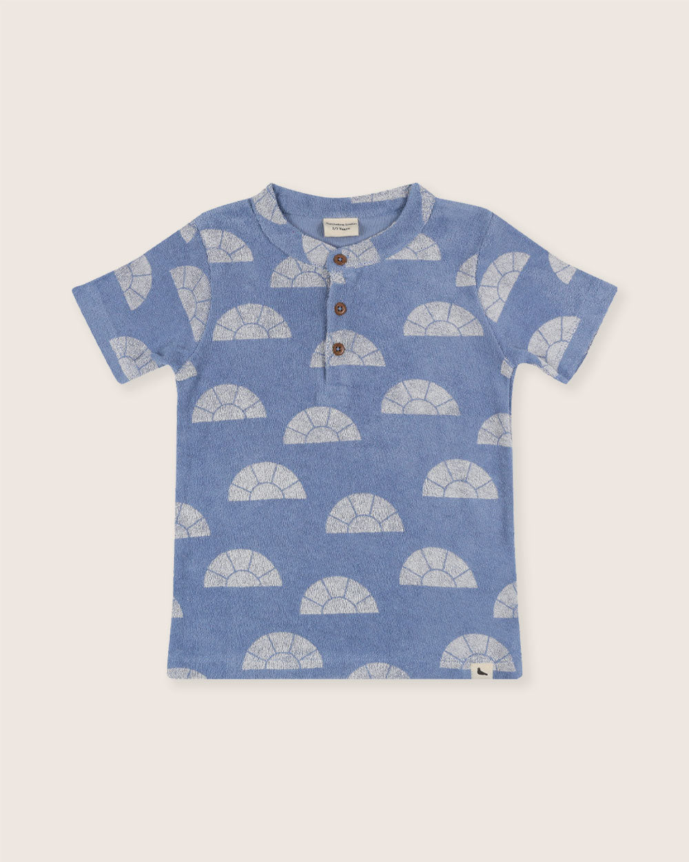 Organic cotton terry kids short-sleeve top