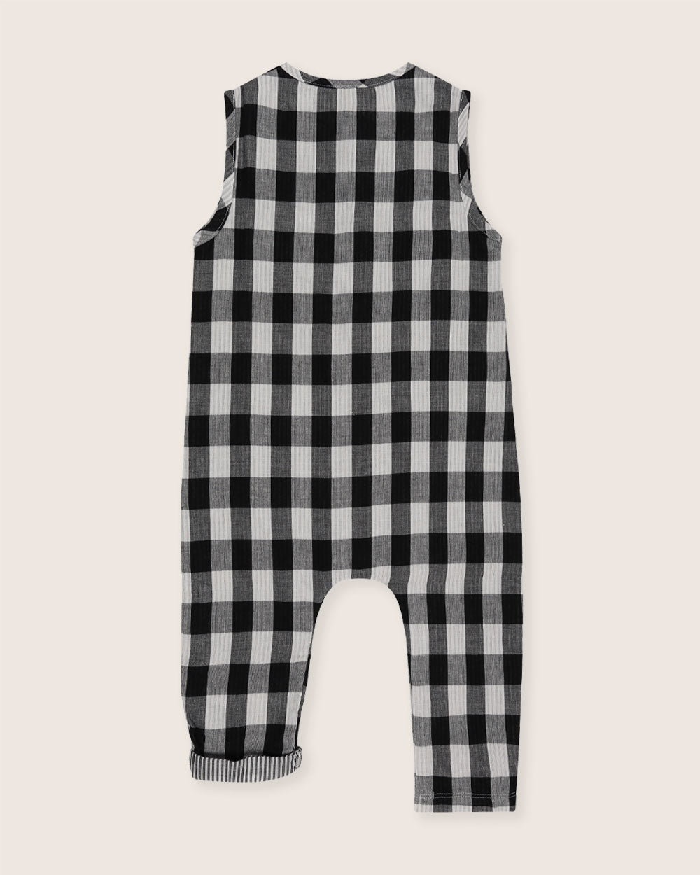 organic cotton Multicolour Stripe And Check Print Jumpsuit - image 4