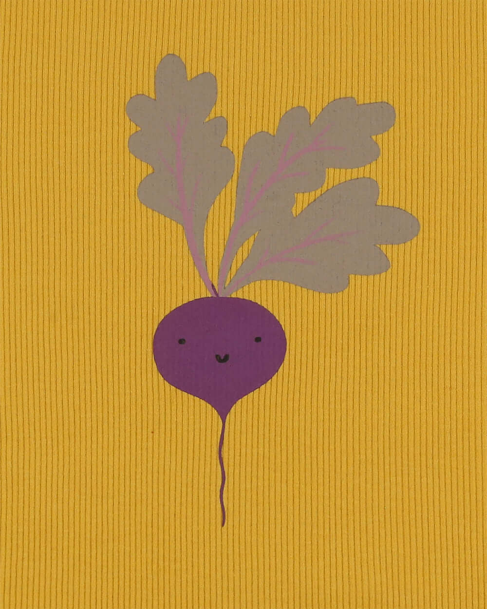 Yellow organic cotton kids short-sleeve t-shirt