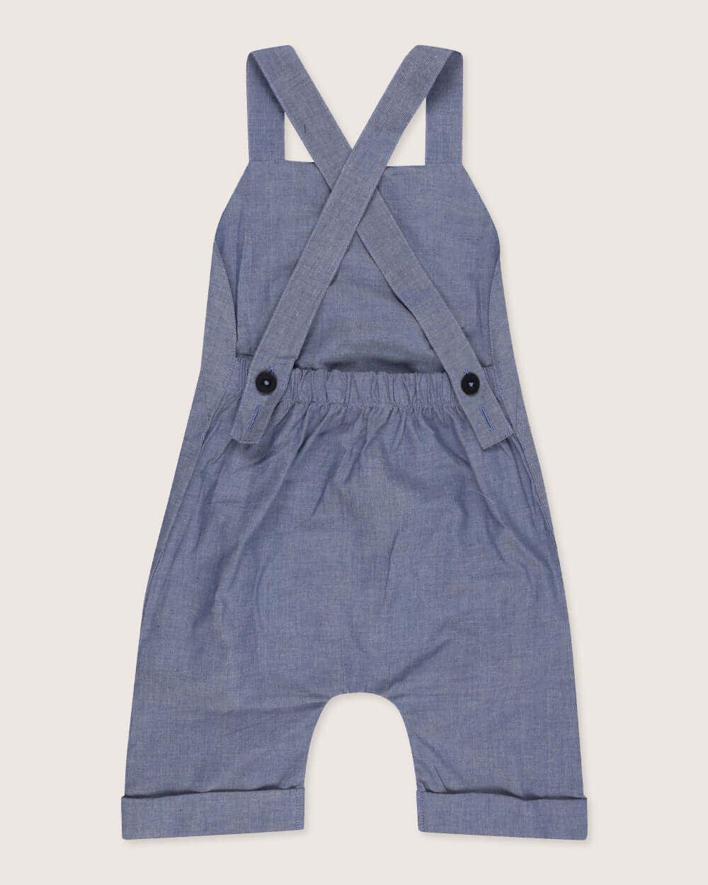 organic cotton Blue Bear Face Print Playsuit - image 3