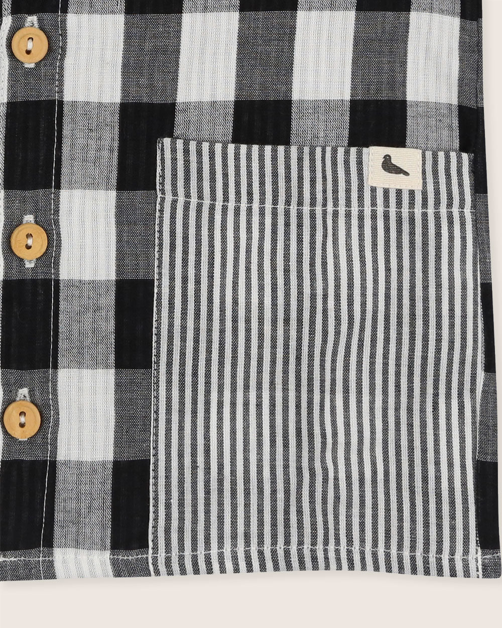 Eco-friendly organic cotton woven kids shirt