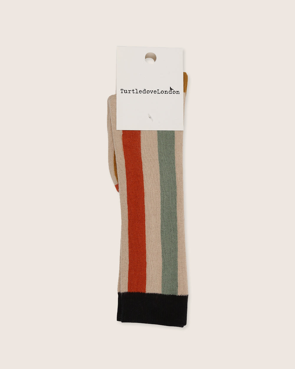 Multicolour Rainbow Stripe Print Knee High Socks - image 3